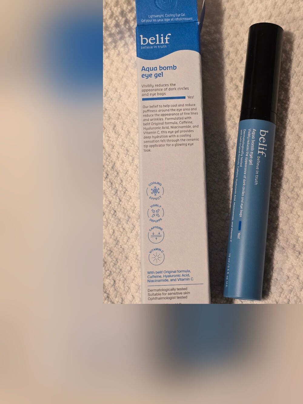 Belif Aqua Bomb Eye Gel — Hydrating Cooling Eye Cream